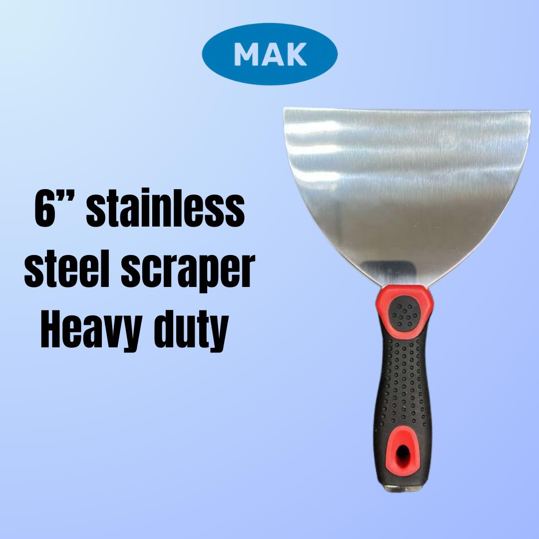 6” stainless steel scraper Heavy duty